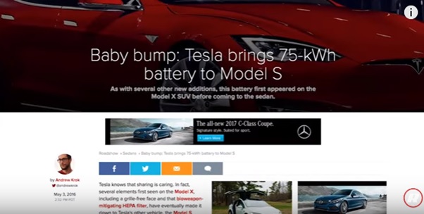 Tesla bring 75 kWh battery to Model S